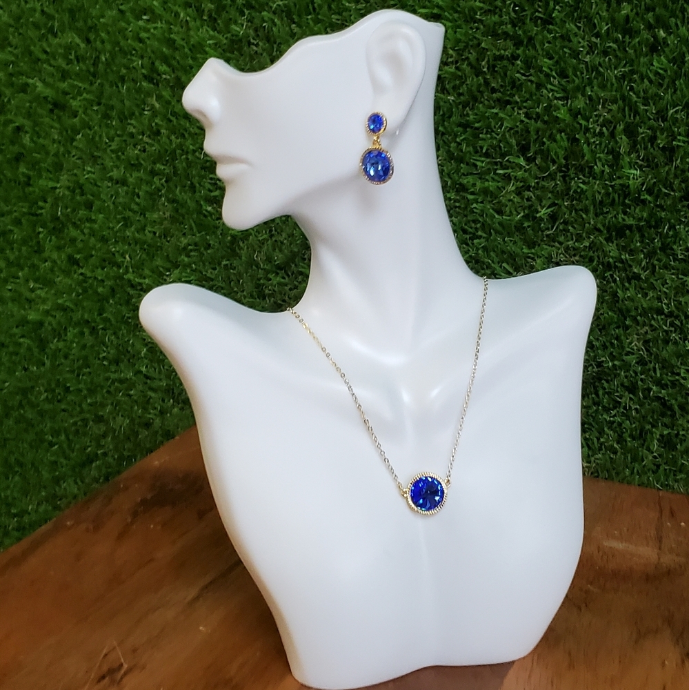 TED BAKER Rainia Rivoli Sapphire Blue Necklace - Picture 2 of 4